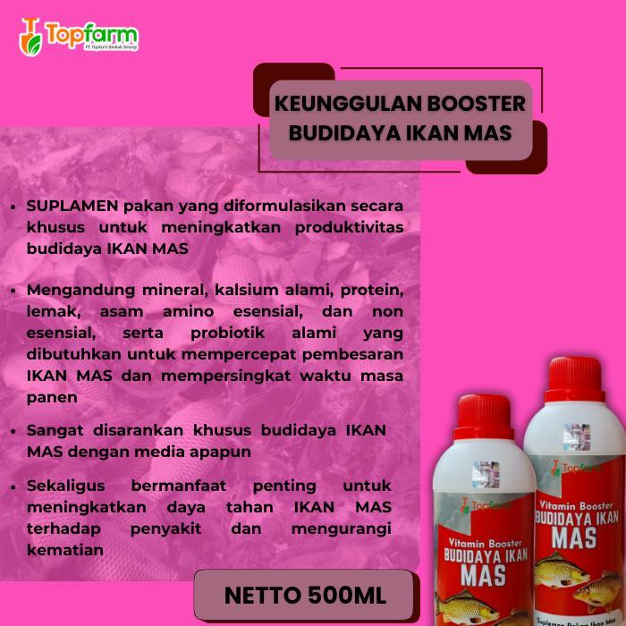 VITAMIN PEMBESAR IKAN MAS/ VITAMIN PENAMBAH NAFSU MAKAN IKAN MAS / VITAMIN IKAN MAS/ VITAMIN TERNAK