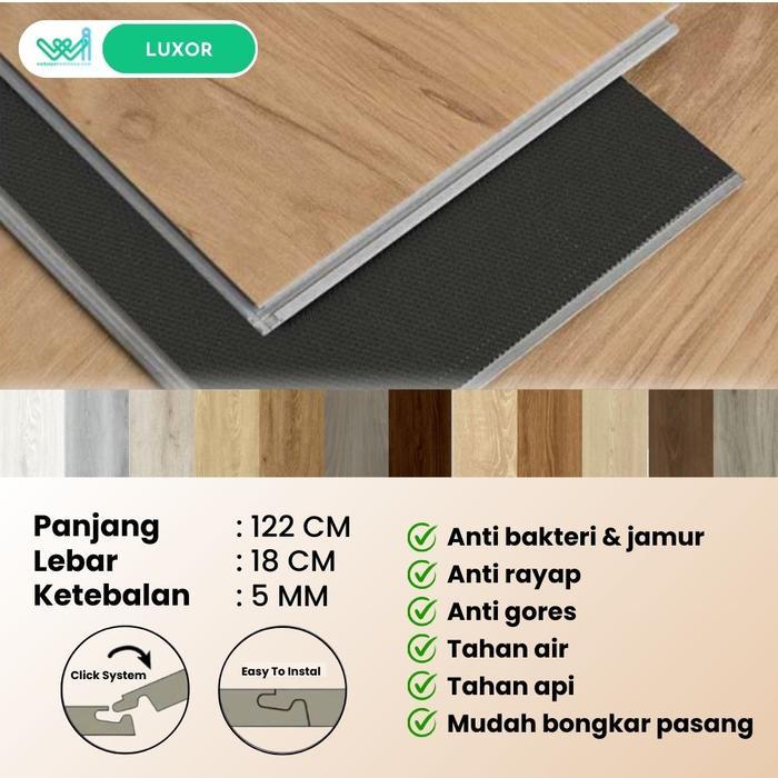 Lantai SPC Vinyl Klik - LUXOR - Click System Flooring - Plank