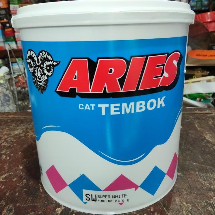 Cat Tembok Aries Warna Putih 5Kg Galon