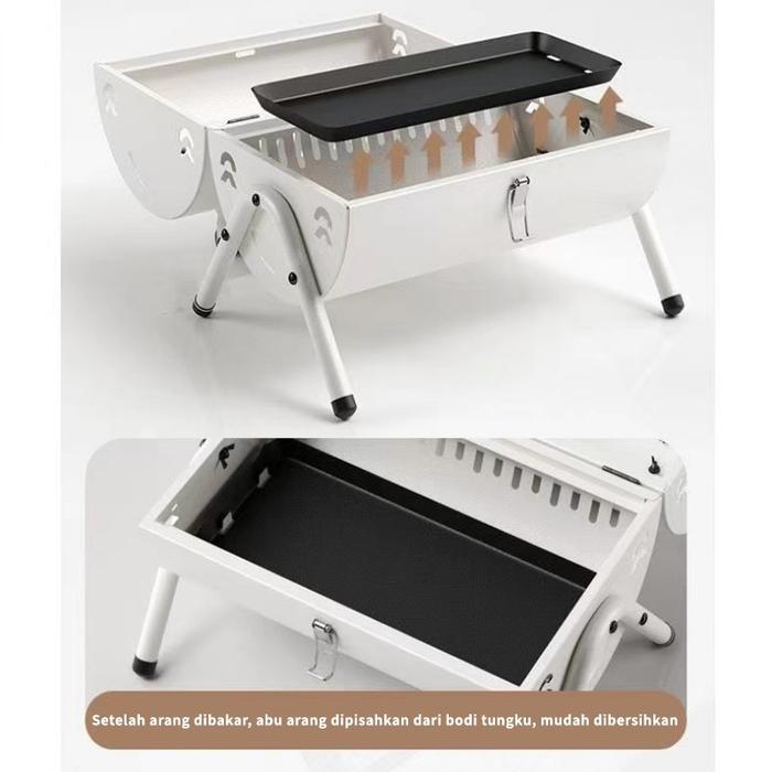 NEW Panggangan BBQ/Portable Camping Grill / Peralatan Berkemah / Pemanggang Camping Pakai Arang /