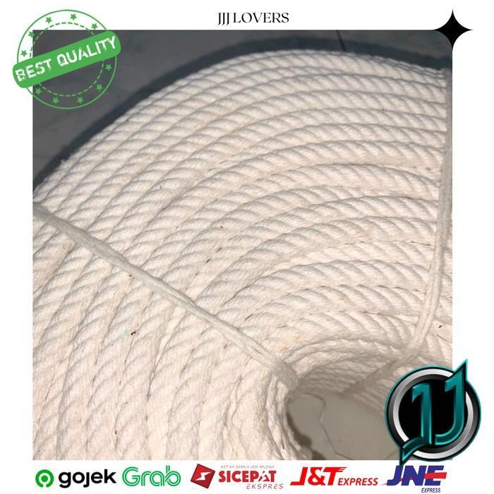 Tali Tambang Besar Tambang Katun Tali Tambang putih Kuralon 10mm Roll