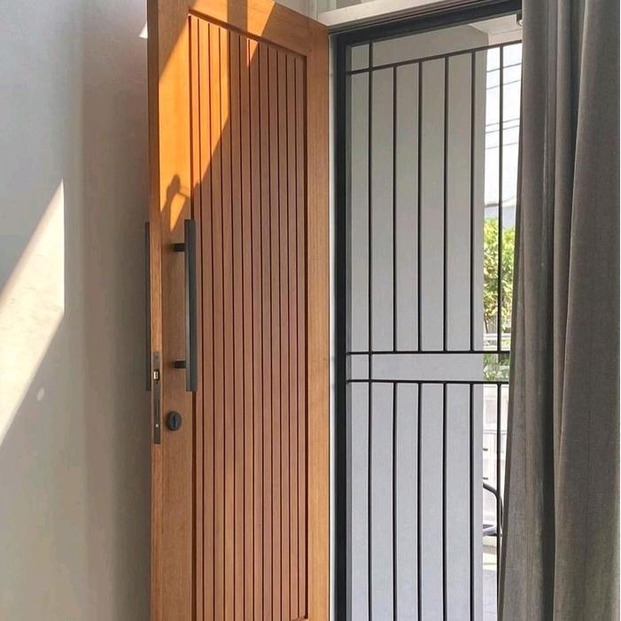 kusen dan pintu single bahan kayu Meranti Bayur super