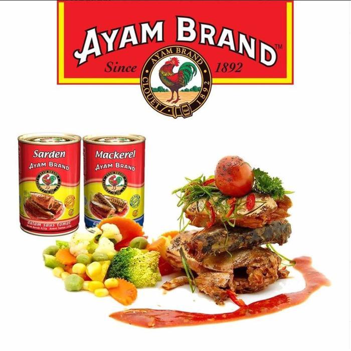 Sarden Ikan Kaleng * Ayam Brand * Sarden Saus Tomat * 425Gr Terpercaya