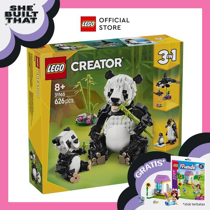 LEGO Creator 31165 Wild Animals: Panda Family (626 Pieces), Building Block, Toys, Bricks