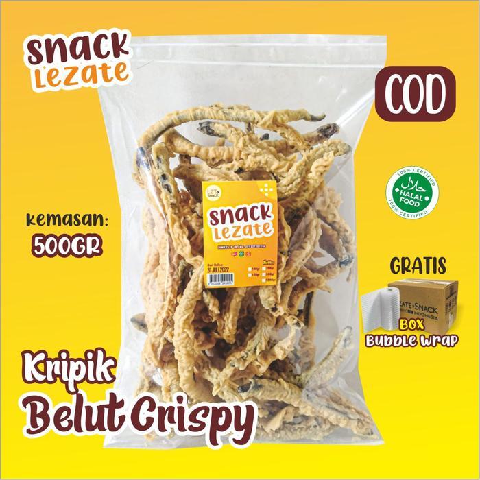YUMMY Belut Crispy 500gr Kiloan Murah Enak Renyah / Kripik Belut Jogja Welut Snack Food Keripik