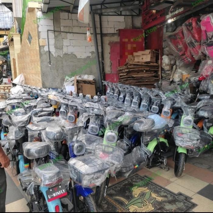 Sepeda Listrik Aki Goda Uwinfly Sunrise Antelope Pasific Exotic Dewasa