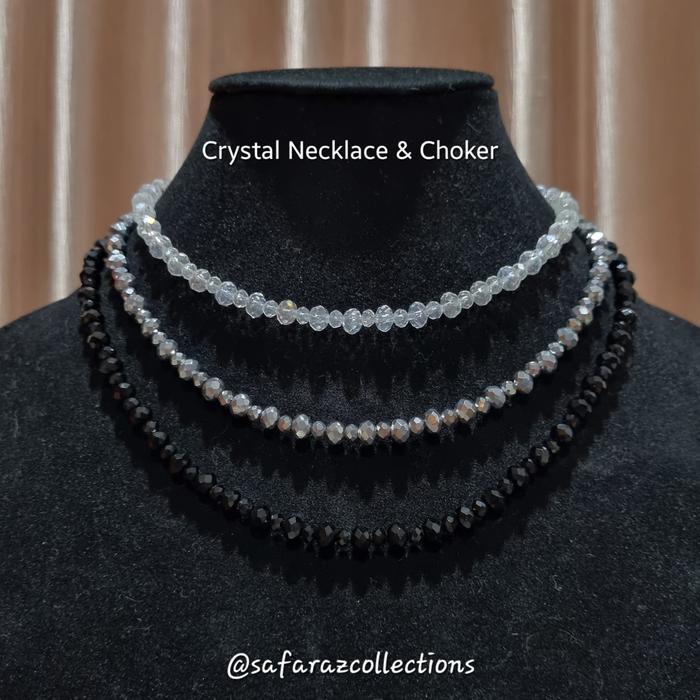 Kalung / Choker Kristal Necklace Crystal