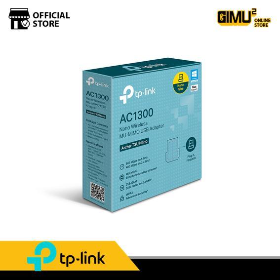 TP-LINK ARCHER T3U NANO AC1300 NANO WIRELESS MU-MIMO USB ADAPTER