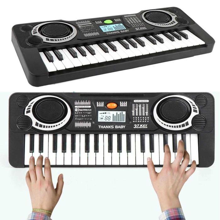 Electronic Keyboard 37 Keys Mainan Anak Edukasi Piano Mic Key - 37 Key