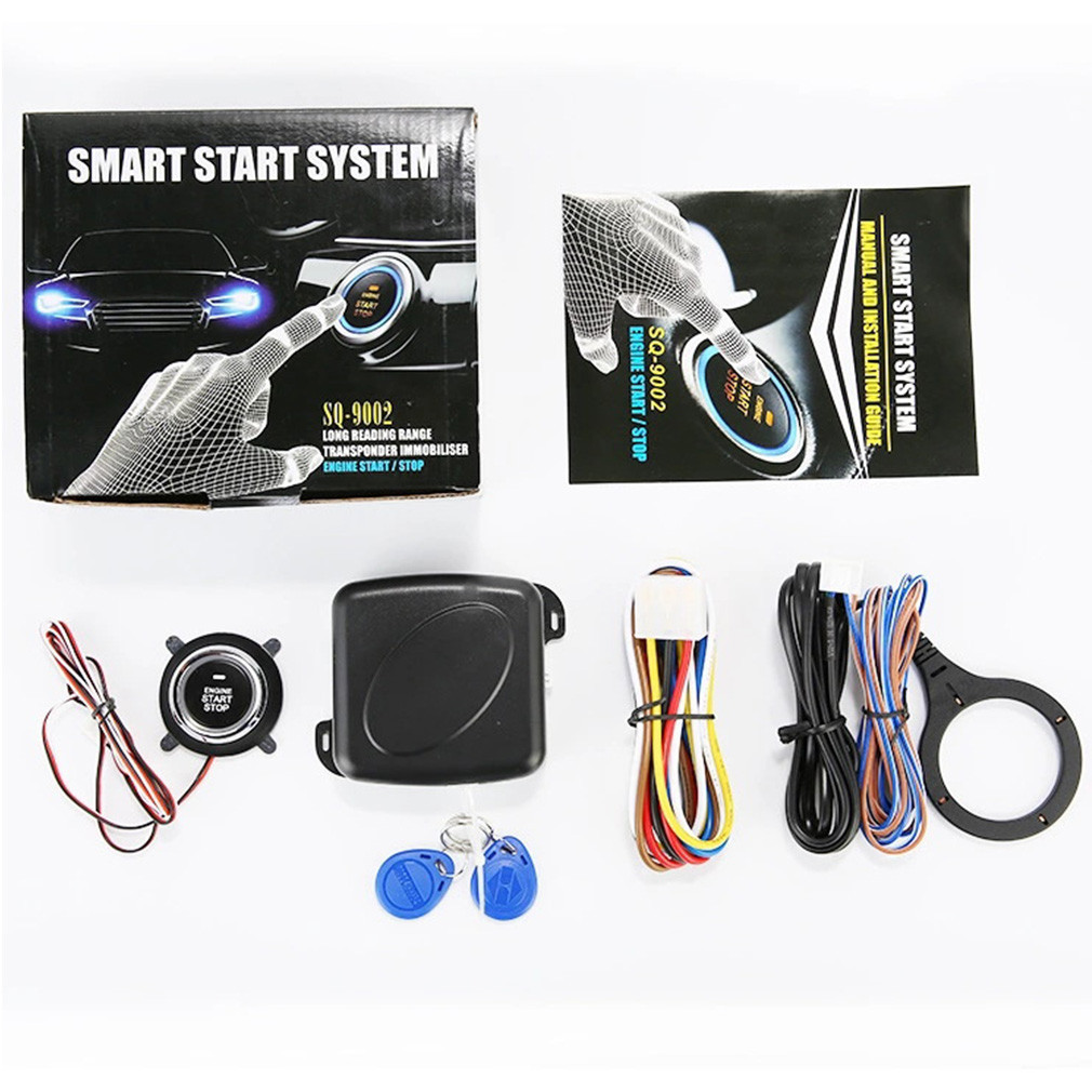 Hot 12V Car Auto Alarm Remote Control PKE Car Keyless Entry Engine Start Alarm System Push Button