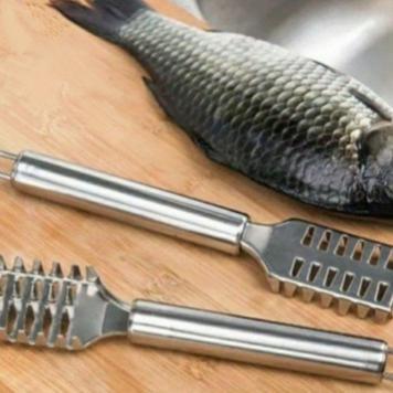 Alat Pembersih /Pengupas Sisik Ikan Stainless /Kerokan Ikan Peralatan Steel