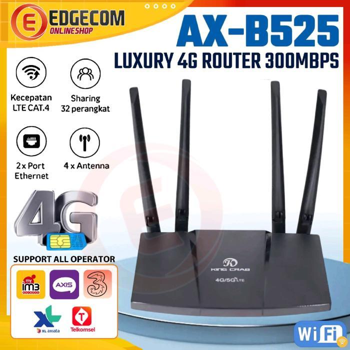 Modem Router Gsm 4G Lte Ax-B525 Support All Operator 4 Antena / Ax B525