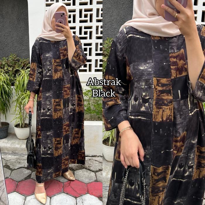 Daster Slavina Ld 120 Jumbo - Rayon Viscose - Home Wear - Gamis Busui Muslim Wanita Pasti Diskon