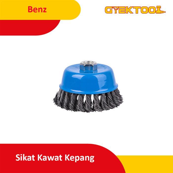Benz Sikat Kawat Mangkok 3" Kepang / Cup Brush Gerinda Tangan