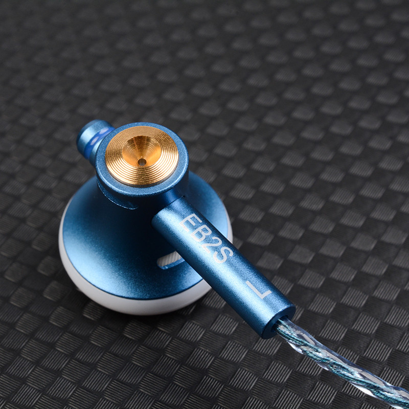 NICEHCK EB2S Pro 3.5mm Plug Microphone Flat-Head Earbud HiFi Wired Earphone 15.4mm LCP Dynamic Music