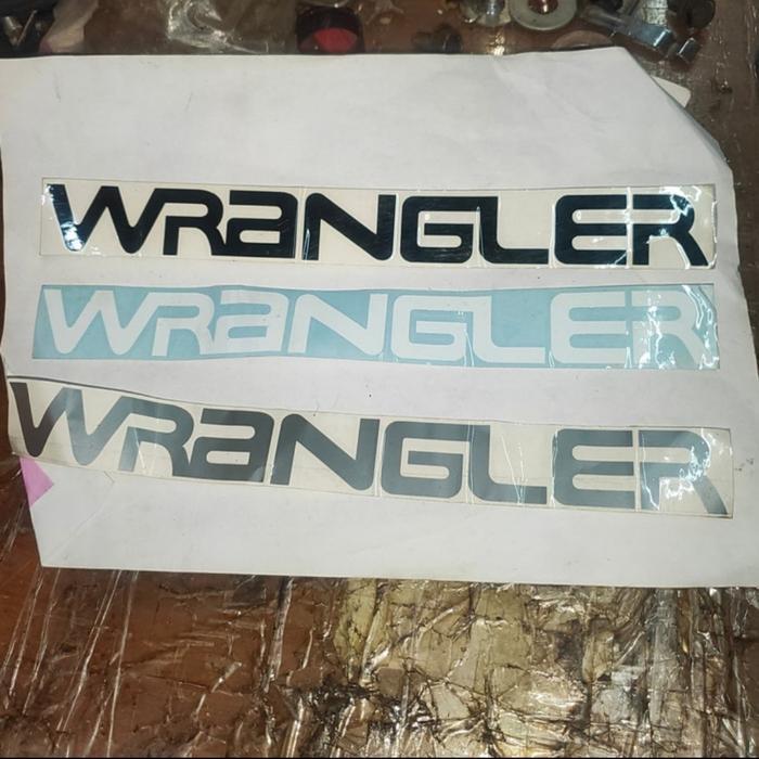 STIKER STICKER WRANGLER JEEP WRANGLER YJ