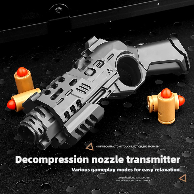 Multi Playability Ratchet Flip Antistress Toy Gun Ejection Shell Stress Relief Fidget Spinner