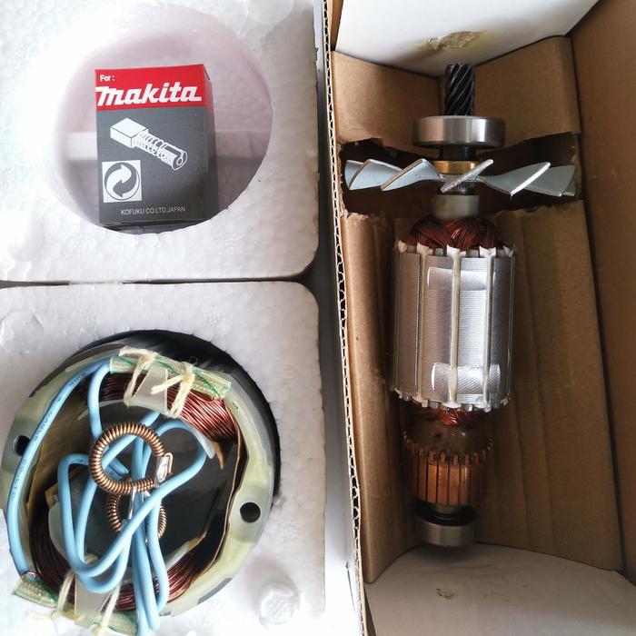 Paket Armature Stator Carbon Brush Makita 5800Nb Angker Circular Saw Makita 5800 Nb Polos