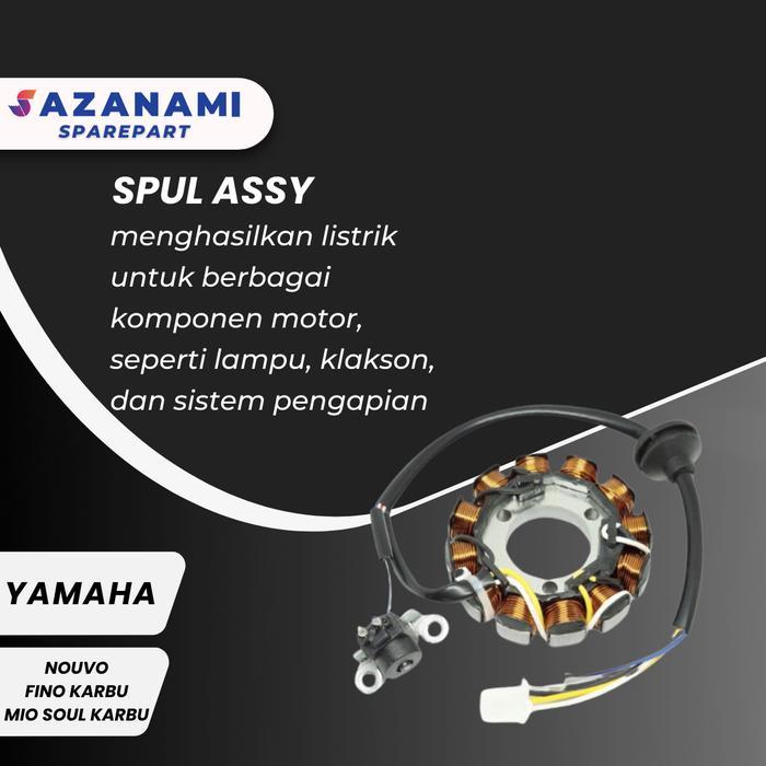 SPUL ASSY MOTOR YAMAHA MIO SOUL YAMAHA FINO KARBURATOR YAMAHA NOUVO