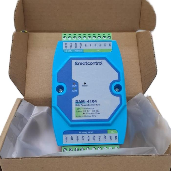 Dam-4104 Modbus Io Analog Input 0-20Ma To Rs485 Modbus Rtu Data Acquisition 12Bit Dam4104 (4Ch)