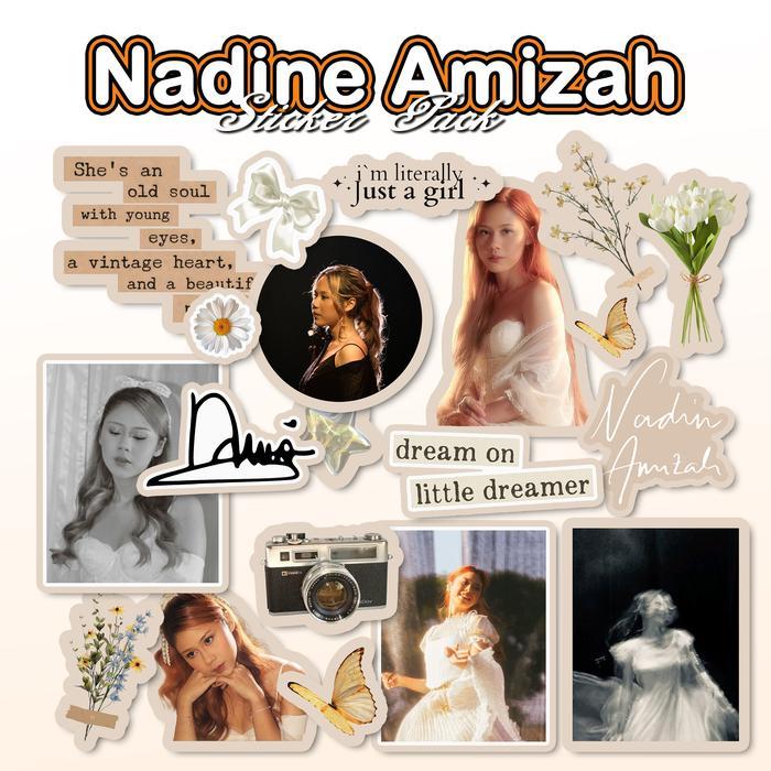 20pcs Stiker Nadin Amizah Pack Sticker Anti Air Anti Luntur