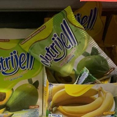 (1 Box X 12 Sachet) Nutrijel Baru Jumbo Alpukat Banana Mangga Gedong Nutrijell Puding Jelly Jeli