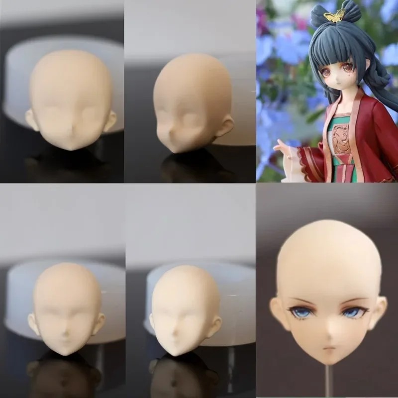 High 4cm OB22 Baby Face Mold Ultra Light Clay Face Model Resin Silicone Mold DIY Polymer Clay Doll