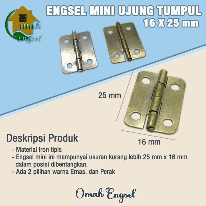 Engsel Mini / engsel kecil ujung tumpul/ engsel kotak perhiasan /hinge