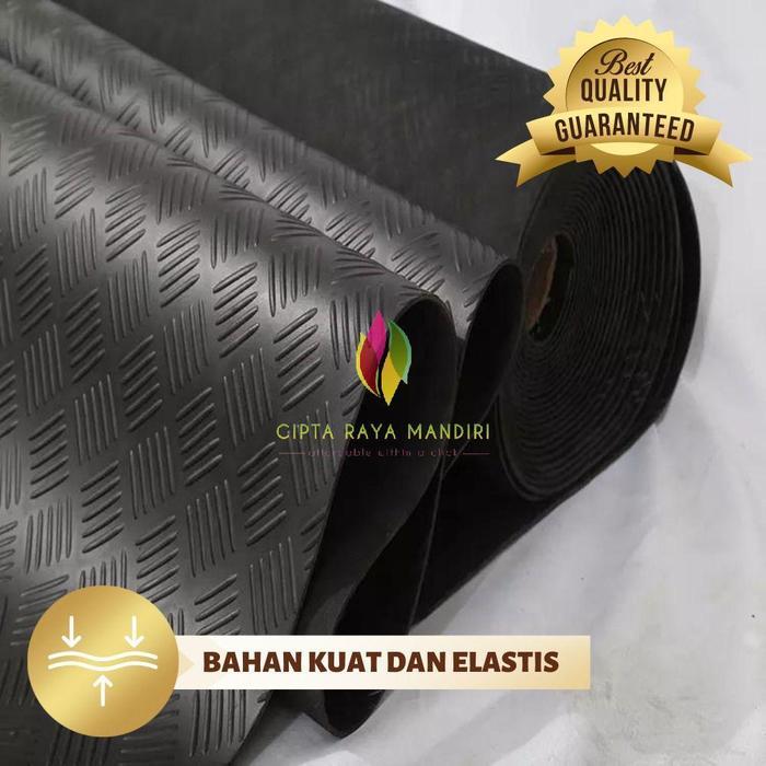 KARPET KARET BORDES ANTI SLIP / KARPET KARET MOTIF BORDES METERAN