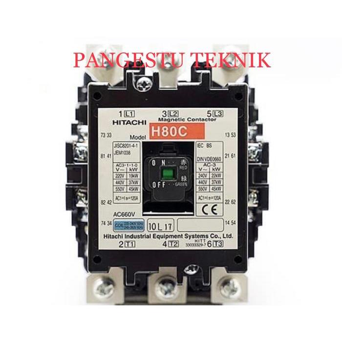 Contactor Hitachi H80C 220V Contactor Hitachi H-80C 220V