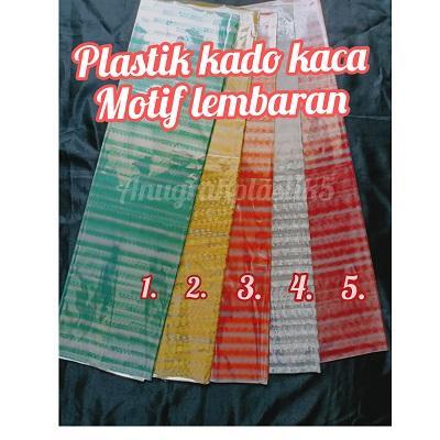 Plastik kado kaca motif/ plastik bungkus Souvenir