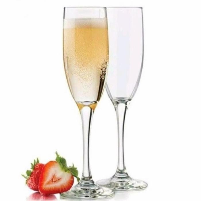 Gelas Campagne Libbey / Gelas Wine / Gelas Kaca / Gelas Bar / Campagne Flute / Glass / Kaca / Wine /