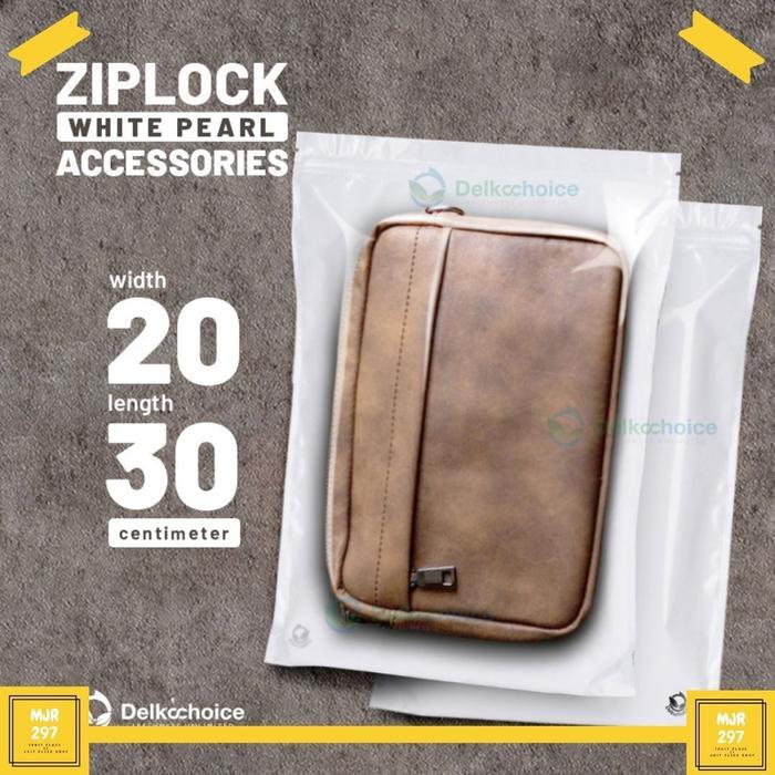 PACKING PLASTIK ZIPLOCK AKSESORIS KLIP PLASTIK ZIPPER 20CM x 30CM