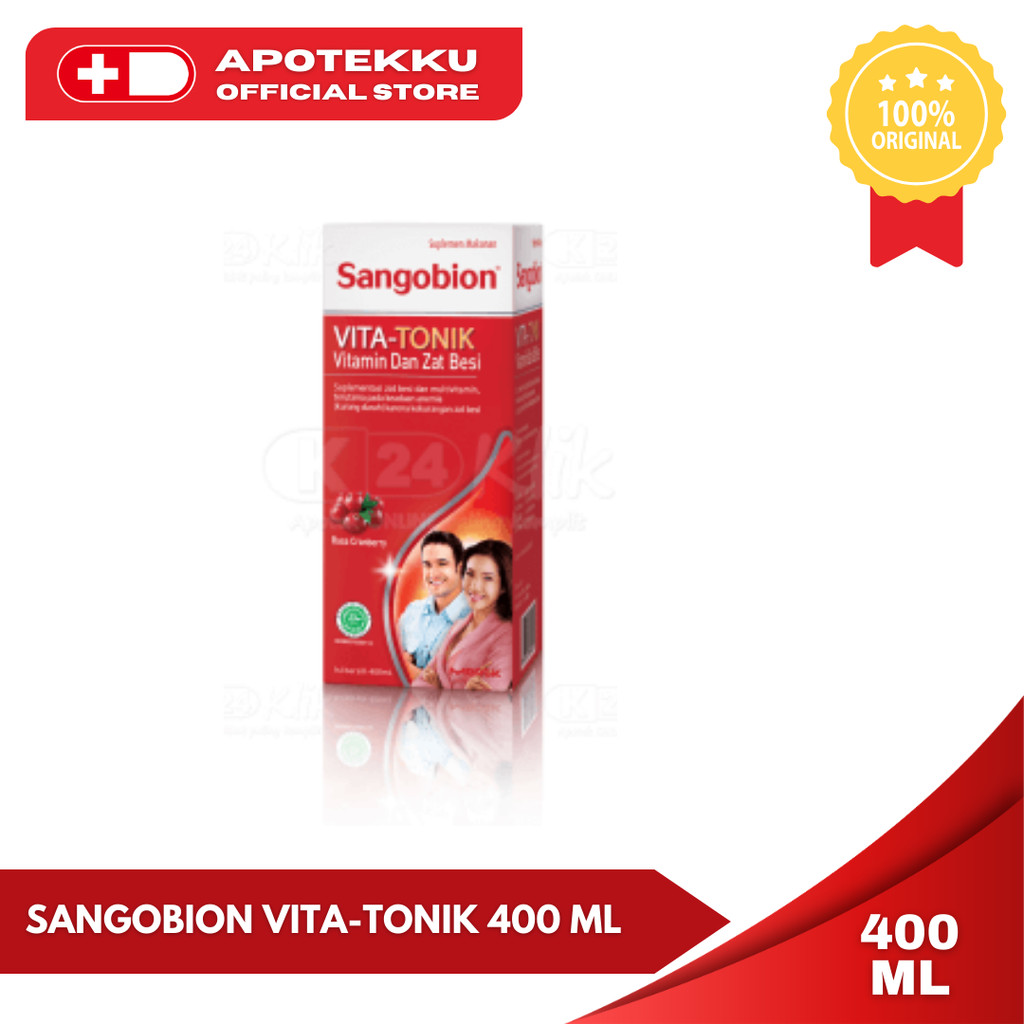 Sangobion Vita-Tonik 400ml - Sirup Penambah Darah