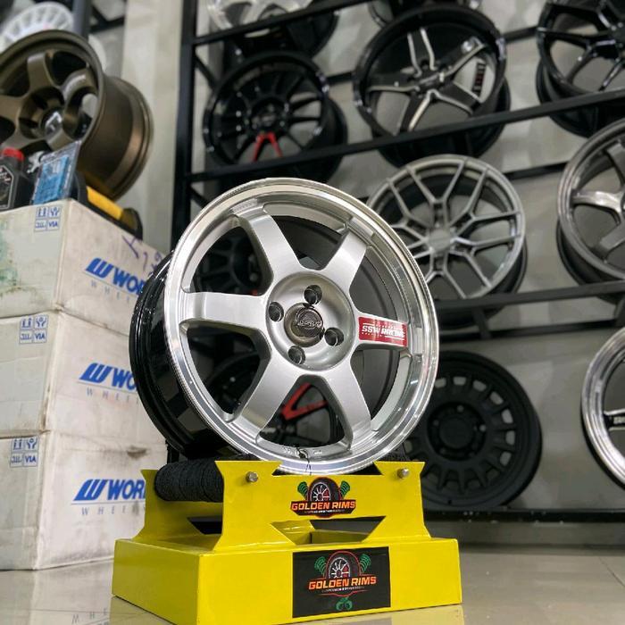 Velg Mobil Ssw s202 Te37 R16 Untuk Mobil Brio Ayla Agya Yaris Dll