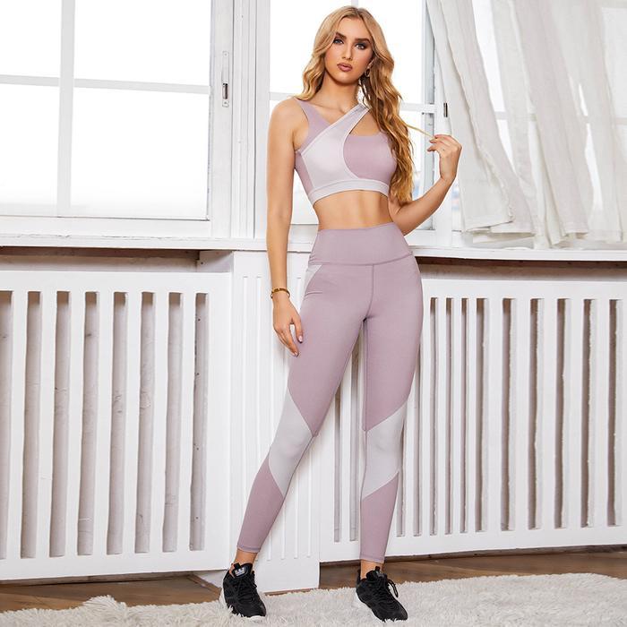 Unique Yoga - Estelle One Set Olahraga Wanita Sport Tracksuit For Fitness Yoga Gym Suit Setelan