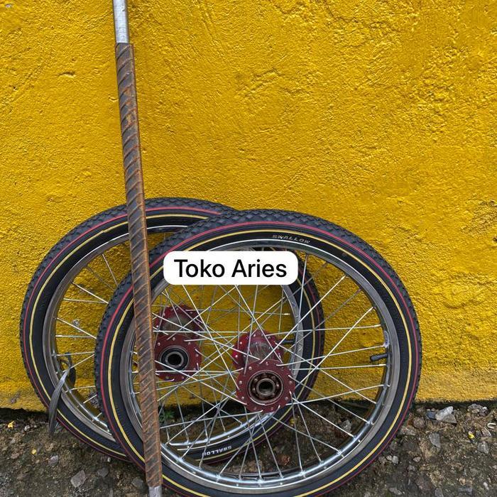 Roda Gerobak Velg Sepeda 20 - 1 Set