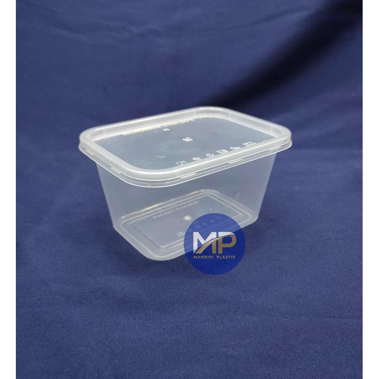 Thinwall Food Container Kotak Kecil 300ml / Cup Plastik Puding Jelly 300ml -25set