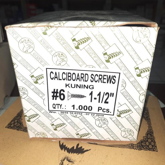 Promo sekrup GRC kuning 6 x 1 skrup plafon 6 x 1-1/2 6x1.5 taping SUNRAY