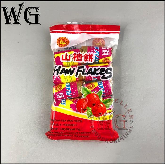 MANISAN BUAH HAW FLAKES / PERMEN SANCA ISI 10 PCS / 100GR / HALAL