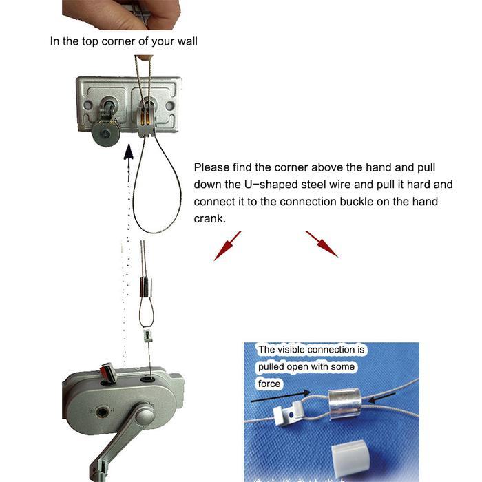 Engkol Jemuran Baju Lifting Kanopi Sliding Hanger Aluminium Gantungan Pakaian Atap Plafon Lipat