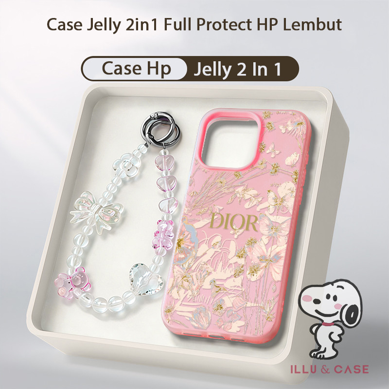 Tali Gantungan Jelly 2 In 1 Dior Case Realme Realme Note 70 C85 Pro C71 Note 60 60X C75X C75 Gd2H1K1
