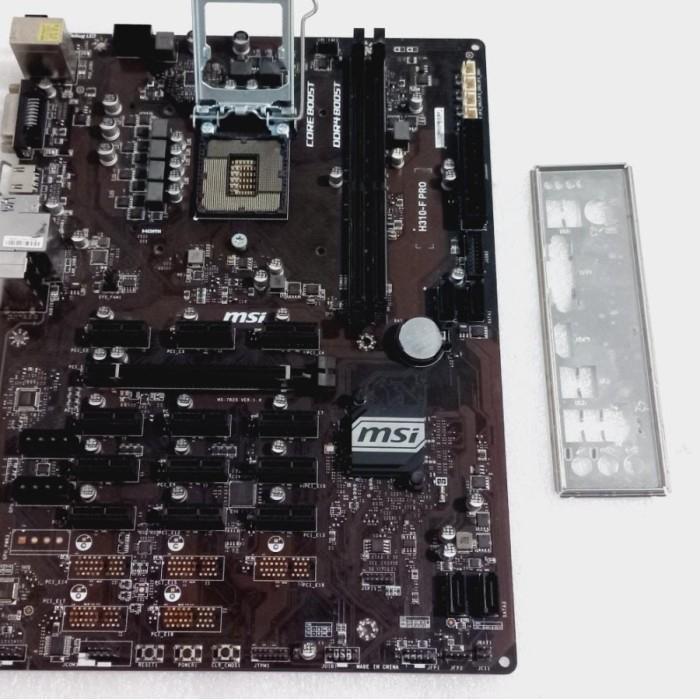 Mobo GAMING Msi H310-F Pro LGA 1151 ddr 4 LENGKAP backpanel mobo only