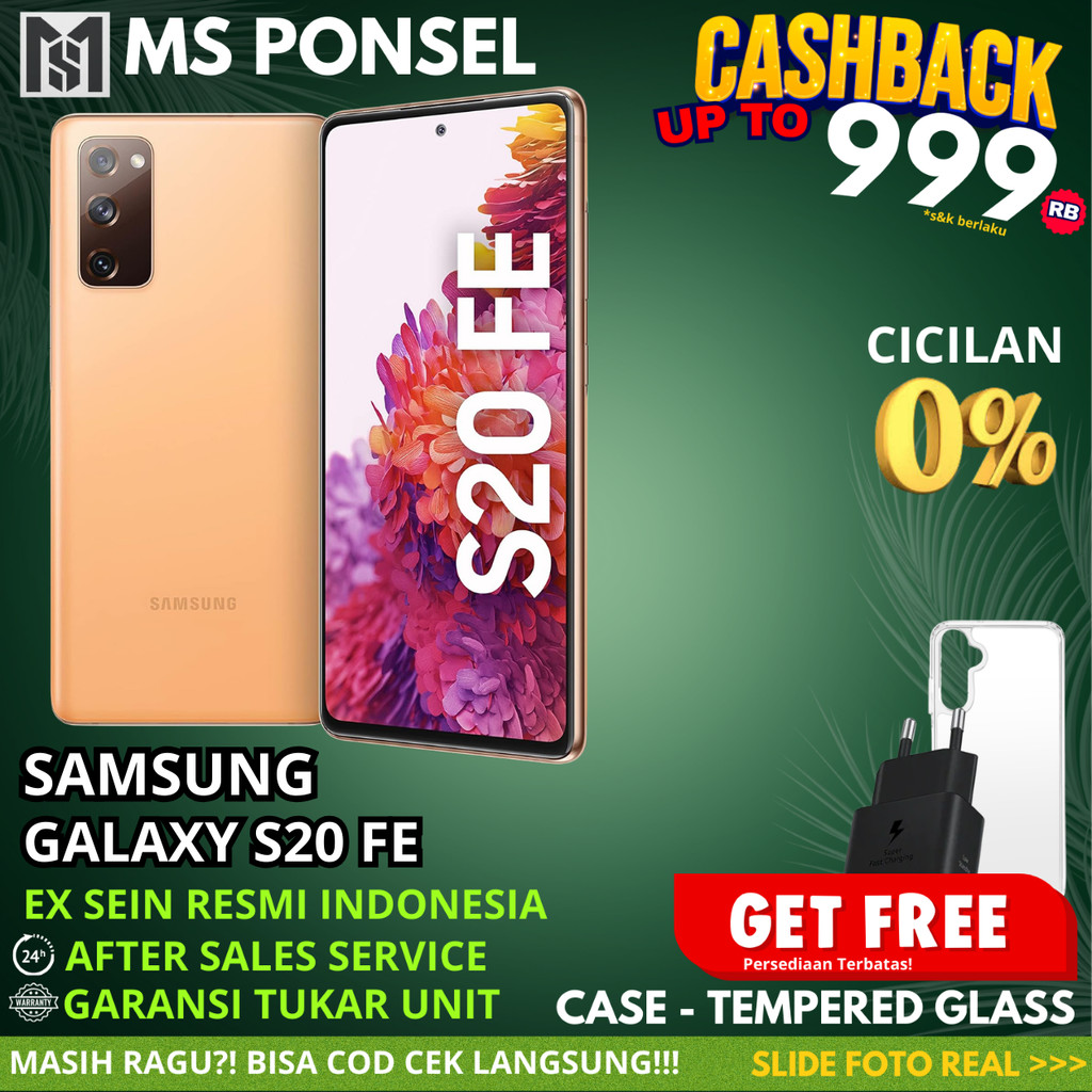 SEIN | Samsung Galaxy S20 FE 8/256GB 8/128GB Fan Edition Resmi Second Fullset Original