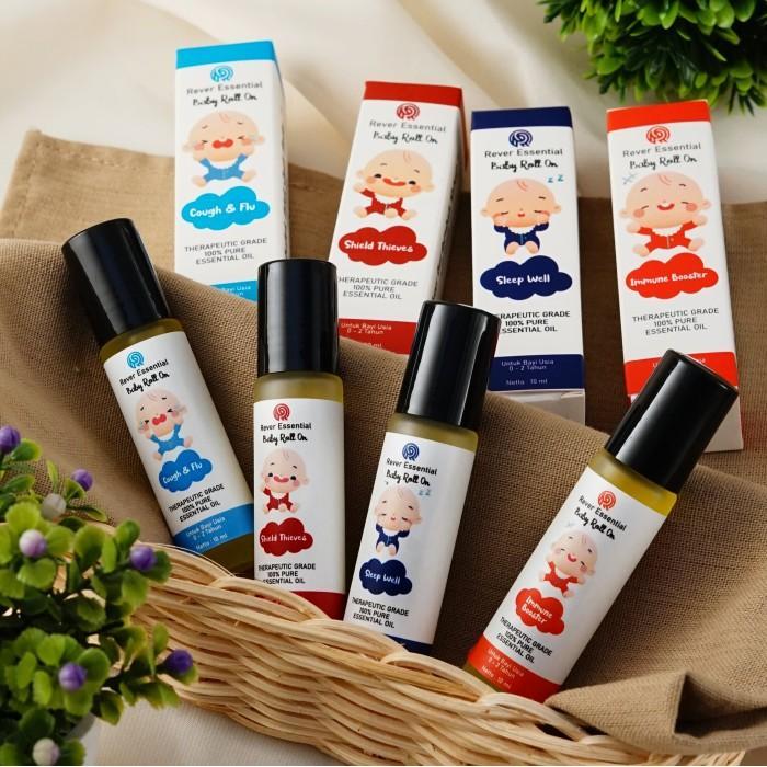 Rever Baby Roll-On Cough & Flu 10 Ml Pereda Batuk Pilek Flu Pada Bayi