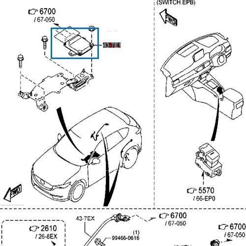 Modul EPB Mazda CX5 KF 2017 2018