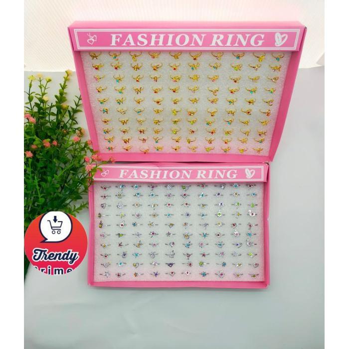 Cincin anak emas mainan isi 100 pcs kecil