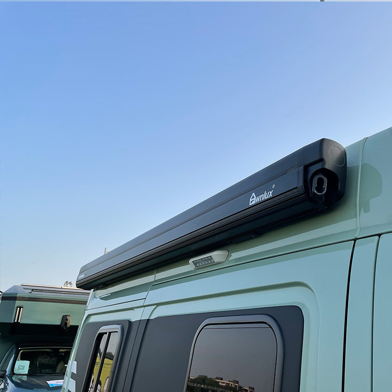 For Camper Rv Motor Home Awning Sun Shade Van Wareda Dx600 Motorized Polyester Fabric Electric Full