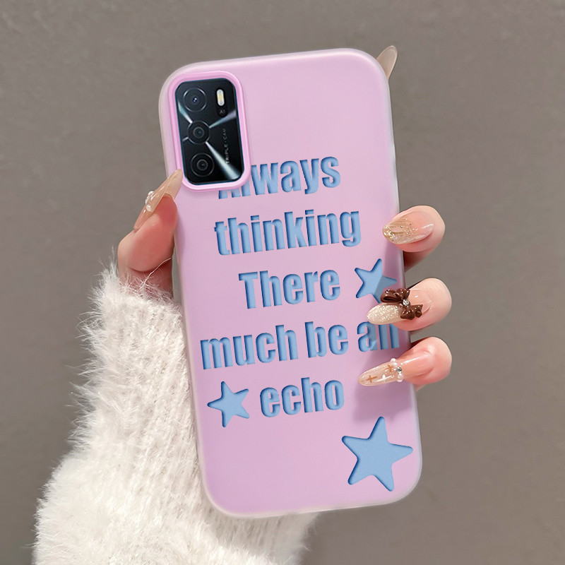 Casing Hp Untuk OPPO A16 OPPO A16s OPPO A54s Case Casing Pola Bintang Beruntung Cesing HP Kasing Jel
