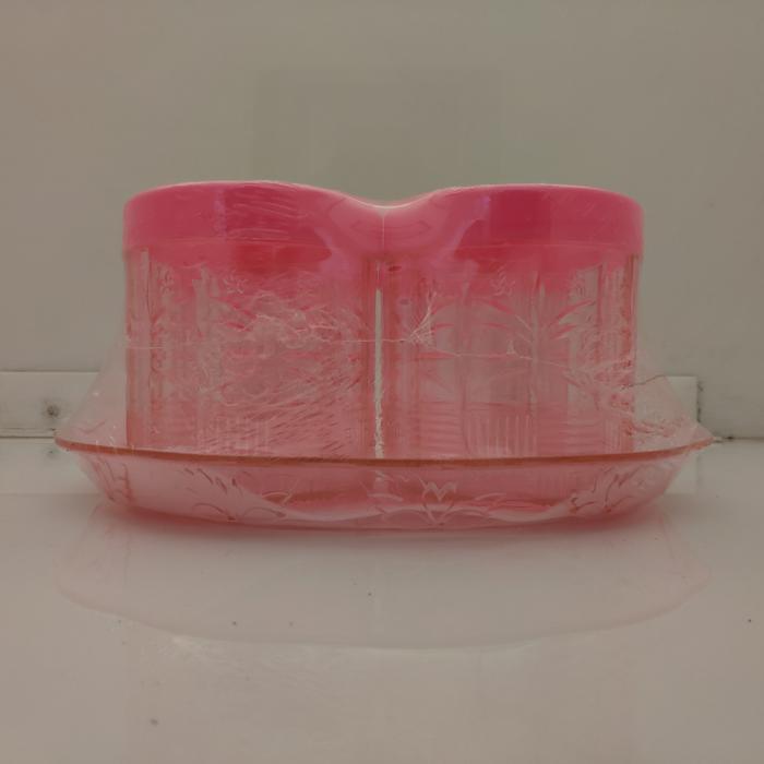 TERLARIS Toples Set 4 Plastik/Toples Set 4 Mika/Acrylic + pan Warna GENEVA READY STOCK